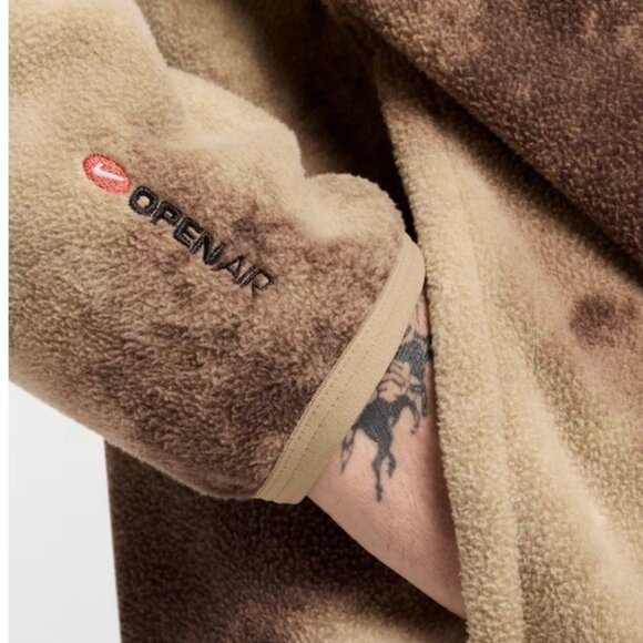 New Nike Club Open Air Men's 1/2-Zip Pullover Size XXL Top Khaki HV4628-247 - Picture 3 of 5